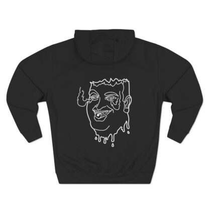 Burning Flame Eyes Premium Hoodie (Rat Beach) - Image 3