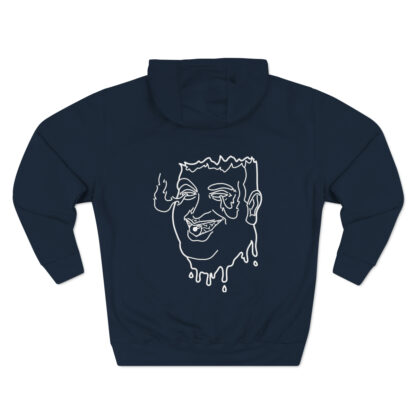 Burning Flame Eyes Premium Hoodie (Rat Beach) - Image 9