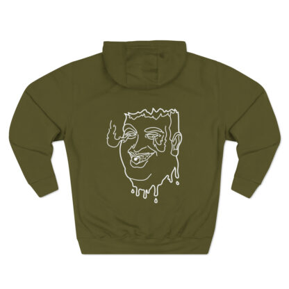 Burning Flame Eyes Premium Hoodie (Rat Beach) - Image 5