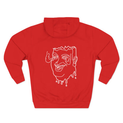 Burning Flame Eyes Premium Hoodie (Rat Beach) - Image 11